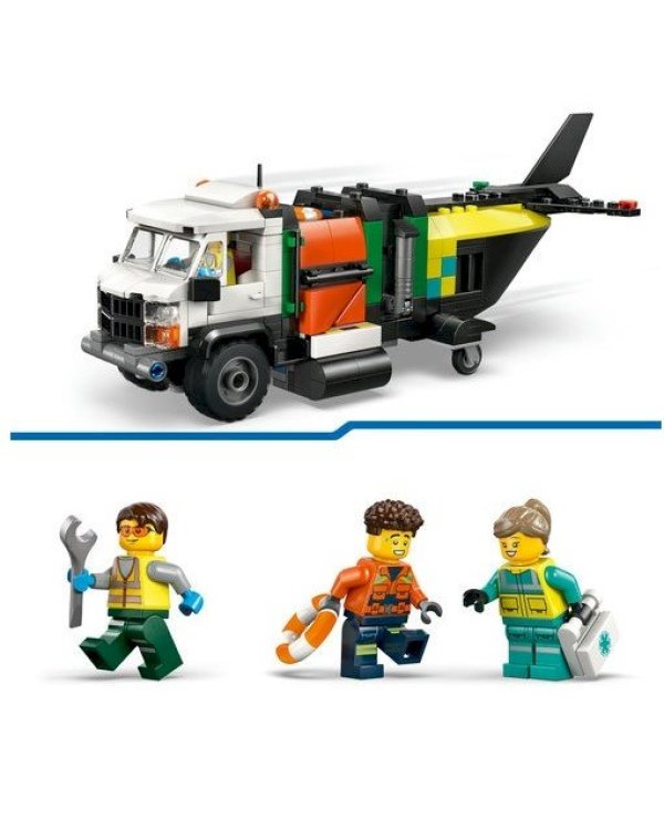 LEGO CITY 60505 Airplane, Service Truck and Hovercraft Remix Конструктор