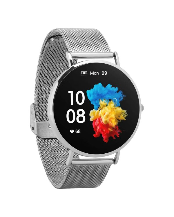 Garett Smartwatch Verona Silver Steel Умные часы AMOLED / Bluetooth / IP67 / GPS / SMS