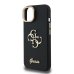Guess PU Grained 4G Logo Stand Camera Frame Case Защитный чехол для iPhone 13 / чёрный