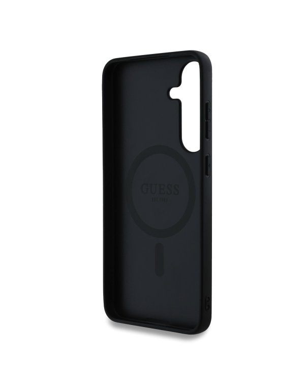 Guess PU Leather 4G Colored Ring MagSafe MagSafe Чехол для Samsung Galaxy S25