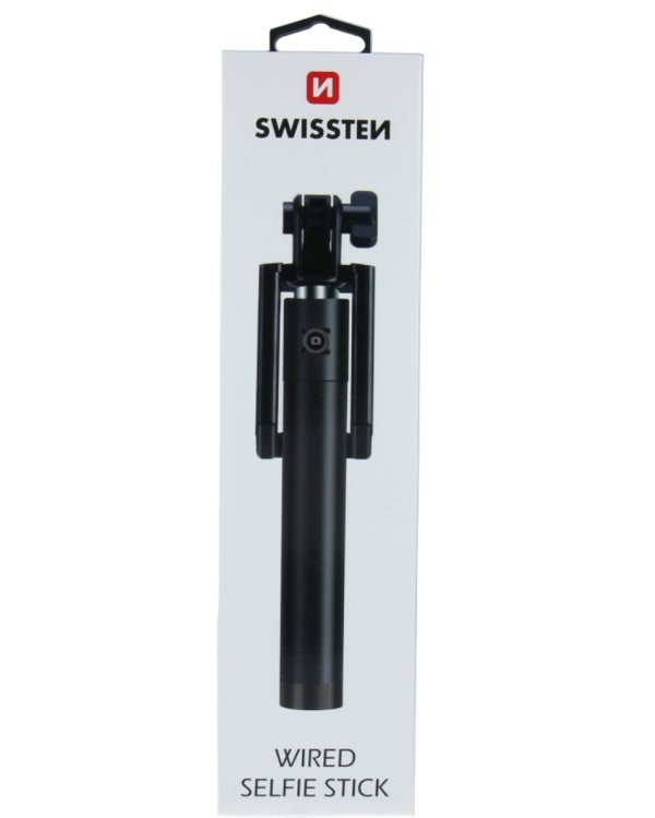 Дополнительное изображение книги «Swissten Wired Selfie Stick штатив с кнопкой на ручке»