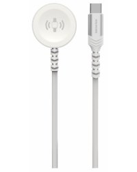 Swissten Braided Metal Плетеное магнитное беспроводное зарядное устройство для Apple Watch USB-C 1.2m