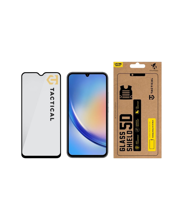 Tactical Glass Shield 5D Защитное стекло для Samsung Galaxy A34 5G / чёрный