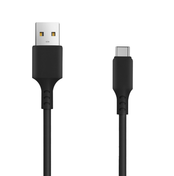 Setty Кабель USB-A - USB-C / 1m / 2A / черный