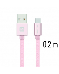 Swissten Textile Универсальный Quick Charge 3.1 USB-C USB Кабель данных 20 cм