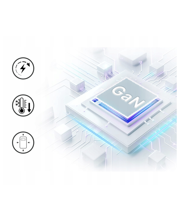 Qualo QLS-GN-US-AC-45-00 GaN Ultra Slim Зарядное устройство USB-C / 45W