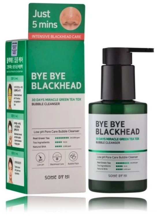 Some by Mi Bye Bye Blackhead Miracle Green Tea Tox Bubble Очищающее Средство Для Лица 120 ml