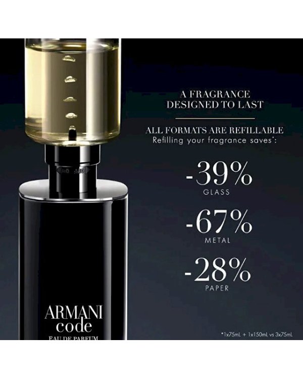 Armani Code Men Туалетная вода мужская EDP 75 ml Refill