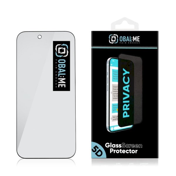 Обложка книги «OBAL:ME Privacy 5D Glass Screen Protector Защитное стекло для Apple iPhone Air / чёрный»