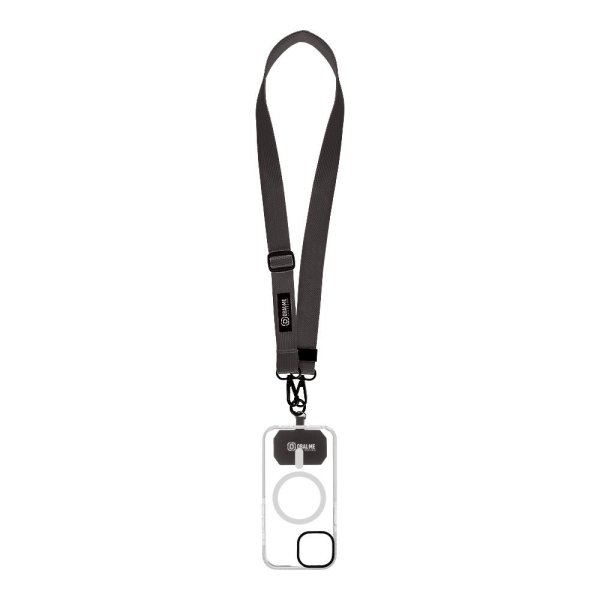 OBAL:ME NeckTag Ribbon Rope Ремешок на шею для телефонов / чёрный