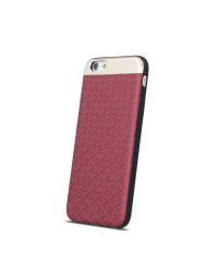 Beeyo Skin Силиконовый Чехол С Текстурой и Металлическими Элементами для Apple iPhone X Красный
