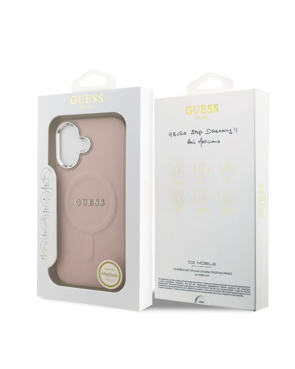 Guess PU Saffiano MagSafe Case Чехол для Apple iPhone 17