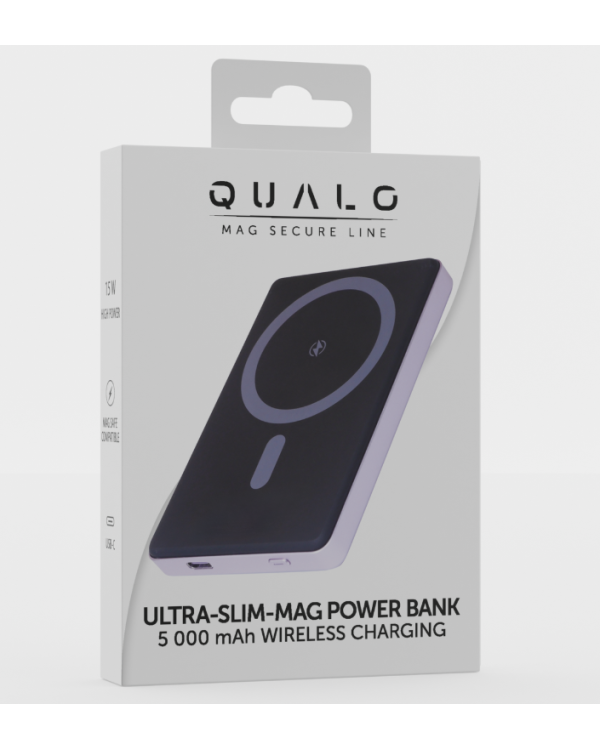 Qualo QMPB5-US-15-09 MagSafe Беспроводной Повер Банк 5.000mAh / 15W