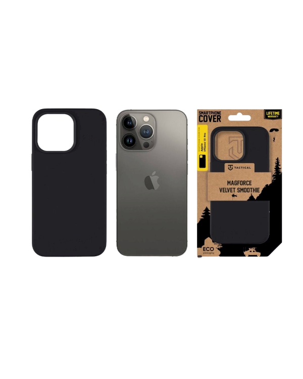 Tactical MagForce Velvet Smoothie Cover Защитный чехол для Apple iPhone 13 Pro / асфальт