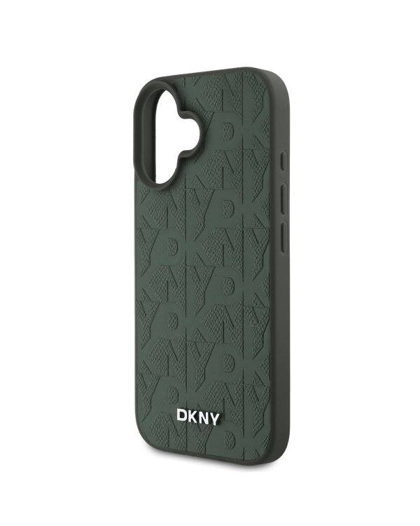 DKNY PU Leather Grid Pattern Magsafe Case Чехол для Apple iPhone 16