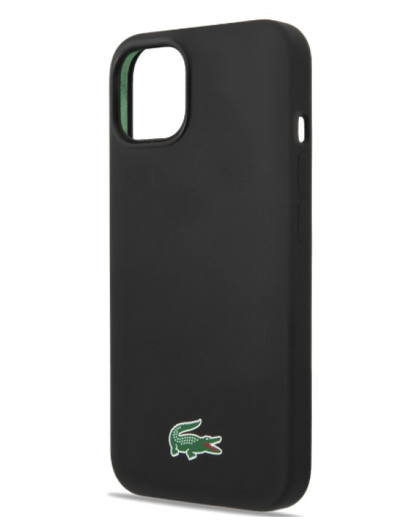 Lacoste Liquid Silicone Microfiber Croc Logo MagSafe Case Чехол для Apple iPhone 13 / 14 / 15
