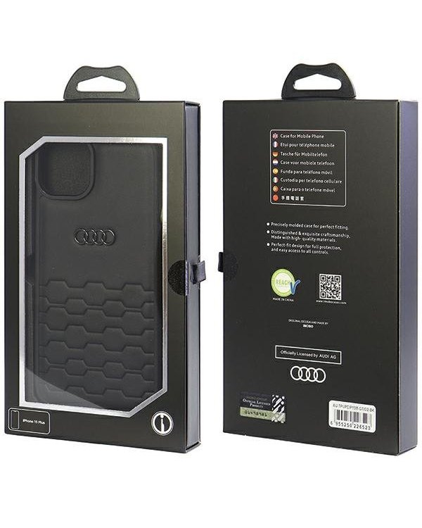 Audi GT Synthetic Leather Back Case Защитный Чехол для Apple iPhone 15 Plus