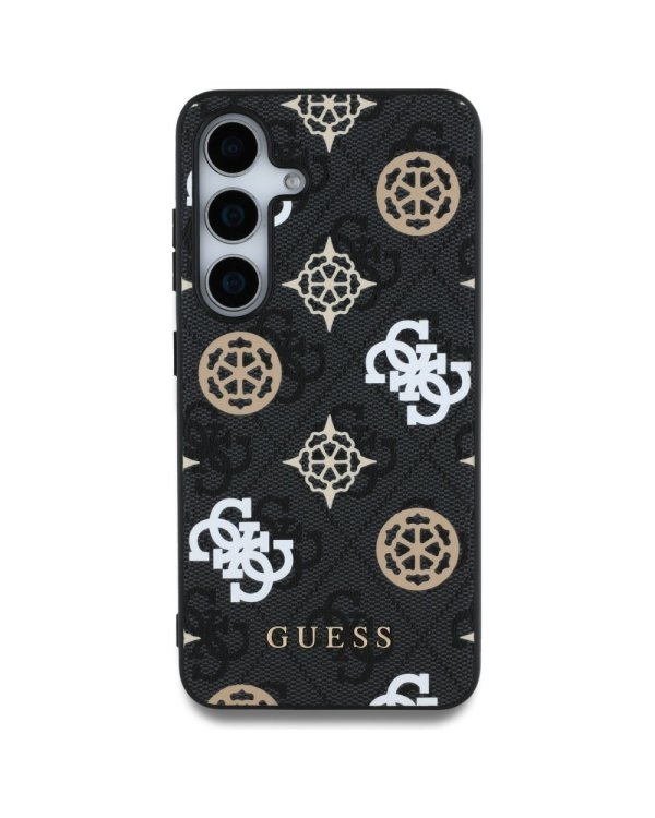 Guess 4G Printed Colored Peony Pattern MagSafe Чехол для Samsung Galaxy S25