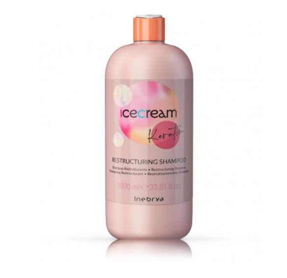 Inebrya Ice Cream Keratin Restructuring Шампунь 1000 ml