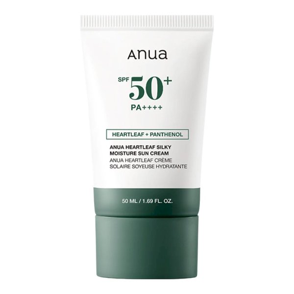 ANUA Heartleaf Silky Moisture Mild Sunscreen SPF50+ PA++++ 50 ml Солнцезащитное средство для лица