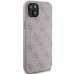 Guess 4G Collection Leather Metal Logo MagSafe Чехол для Apple iPhone 13 / 14 / 15
