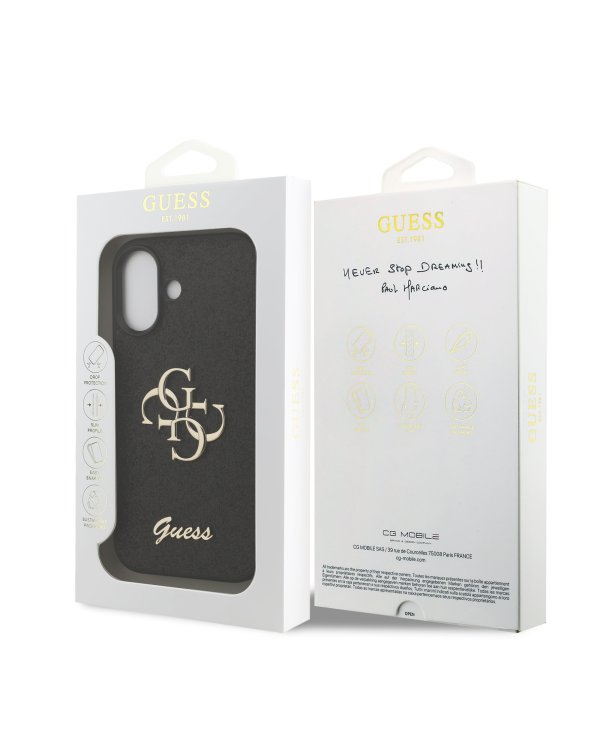 Дополнительное изображение книги «Guess PU Fixed Glitter 4G Metal Logo Case Чехол для Apple iPhone 17»