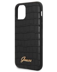 Guess GUHCN61PCUMLCRBK Croco Cover Чехол для Apple iPhone 11 Black