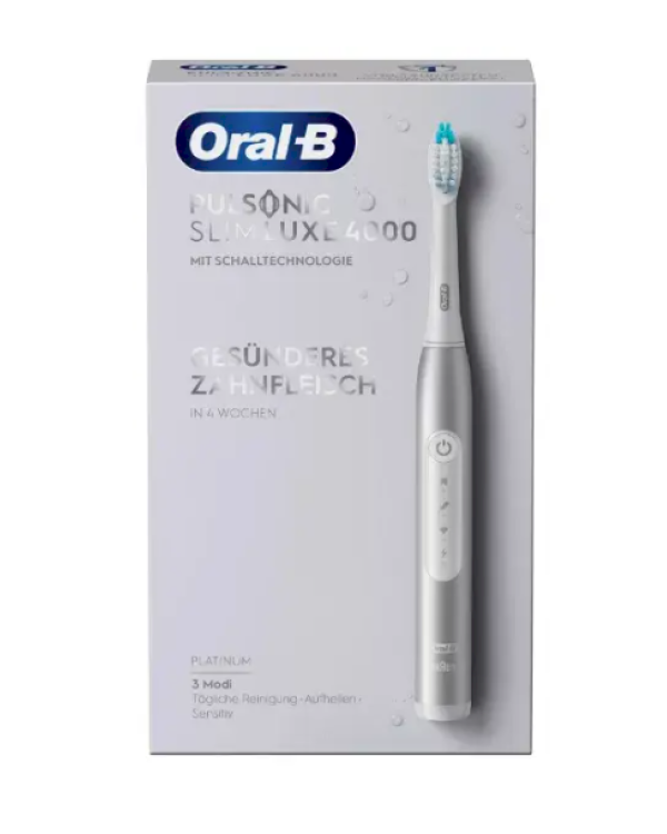 Oral-B Pulsonic Slim Luxe 4000 Звуковая электрическая зубная щётка silver