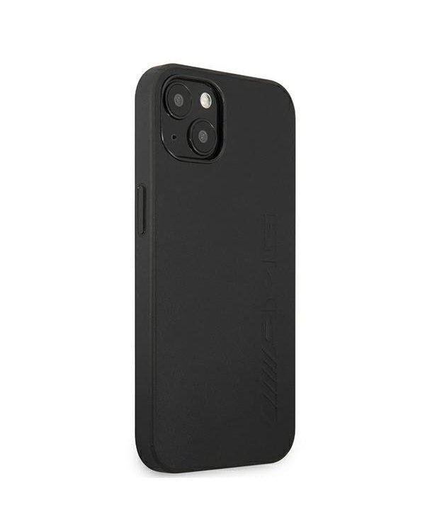 AMG AMHCP13MDOLBK Back Case Кожанный Чехол для телефона Apple iPhone 13 Черный