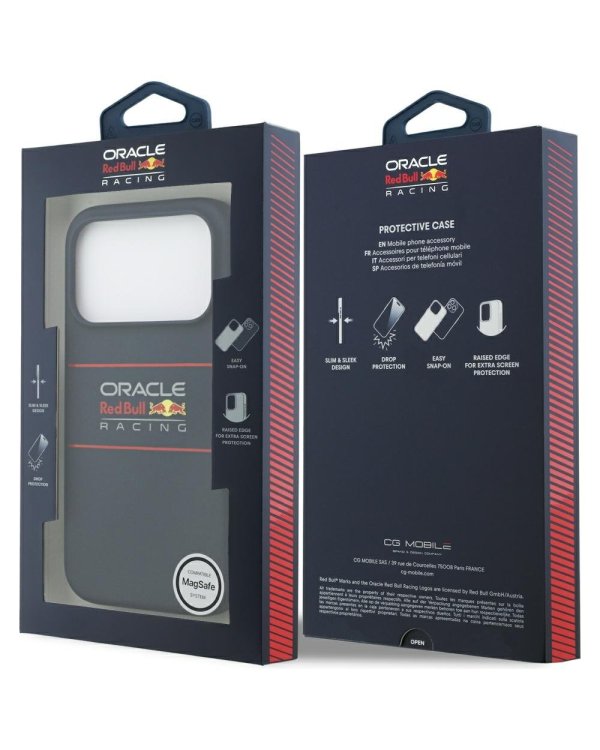 Red Bull Silicone Horizontal Centered Logo MagSafe Case Чехол для Apple iPhone 17 Pro