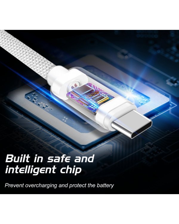 Swissten Textile Универсальный Quick Charge 3.1 USB-C USB Кабель данных 1.2м