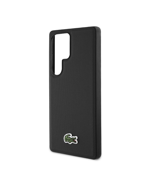 Lacoste Iconic Petit Pique Woven Logo MagSafe Case Чехол для Samsung Galaxy S25 Ultra