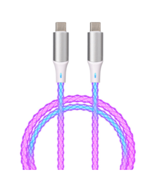 Дополнительное изображение книги «Qualo QCS-CC-00 Светящийся Кабель USB-C / 1m / 3A»