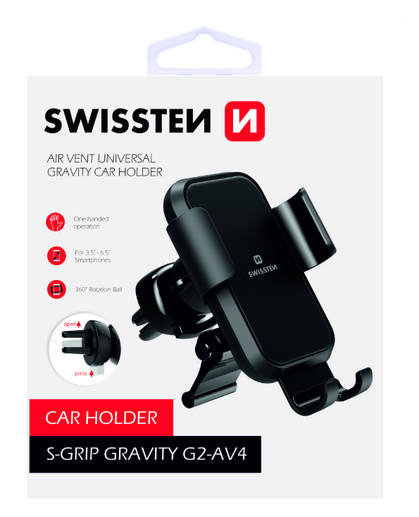 Swissten S-GRIP G2-AV4 Metal Age Gravity 360 Универсальный держатель для устройств