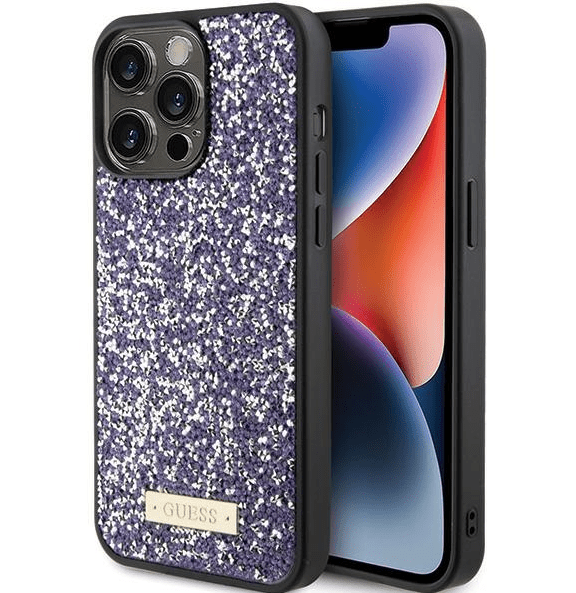 Обложка книги «Guess Rhinestone Metal Logo Case Защитный Чехол для Apple iPhone 15 Pro Max»