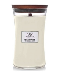 Woodwick White Tea & Jasmine Aроматическая свеча 610 g