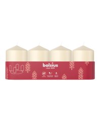 Bolsius Цилиндрические Свечи 4шт 60x40mm Cream