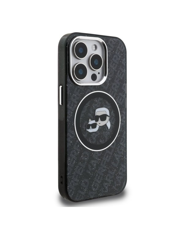 Karl Lagerfeld IML K&CH Heads Repeated Logo MagSafe Case Чехол для Apple iPhone 15 Pro Max