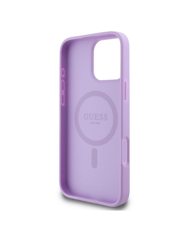 Guess PU Grained Classic Logo MagSafe Case Чехол для Apple iPhone 16 Pro Max