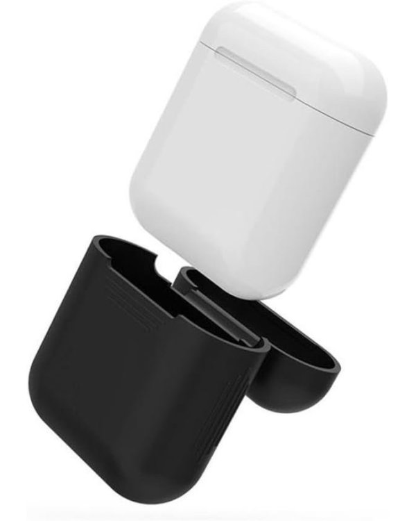 RoGer APODS Силиконовый чехол для Airpods / чёрный