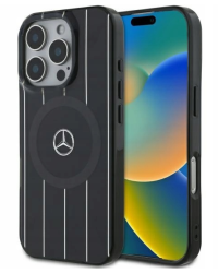 Mercedes Double Layer Crossed Lines MagSafe Защитный Чехол для Apple iPhone 16 Pro