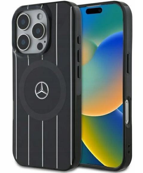 Mercedes Double Layer Crossed Lines MagSafe Защитный Чехол для Apple iPhone 16 Pro Mercedes Double Layer Crossed Lines MagSafe Защитный Чехол для Apple iPhone 16 Pro