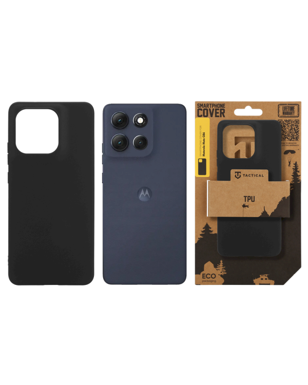 Tactical TPU Cover Защитный чехол для Motorola Moto G86/G86 Power / чёрный