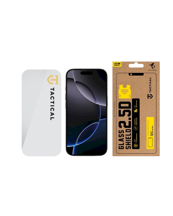 Tactical Glass Shield 2.5D Защитное стекло для Apple iPhone 16 Pro/17 / прозрачный