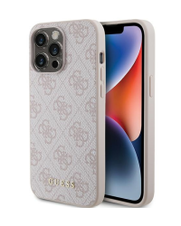Guess PU 4G Metal Logo Case Защитный Чехол для Apple iPhone 15 Pro Max