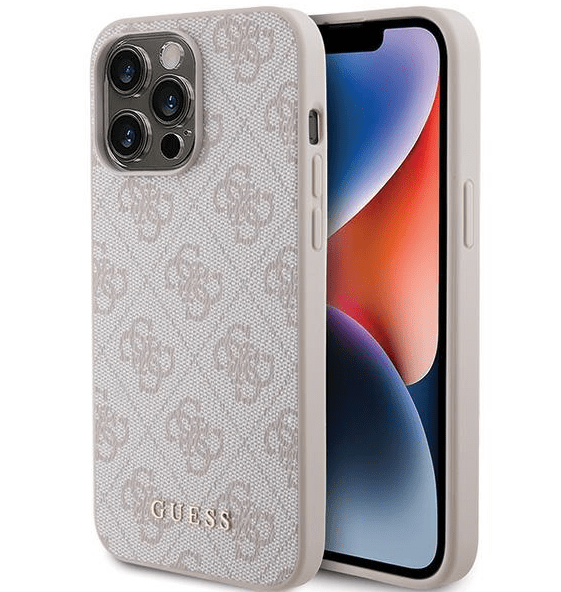Guess PU 4G Metal Logo Case Защитный Чехол для Apple iPhone 15 Pro Max
