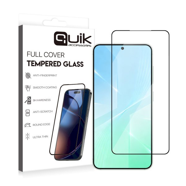 Quik Accessories Full Cover Tempered Glass Защитное Стекло для Samsung Galaxy S26