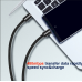 Swissten Textile Универсальный Quick Charge 3.1 USB-C / USB-C Кабель данных и зарядки 3м Черный