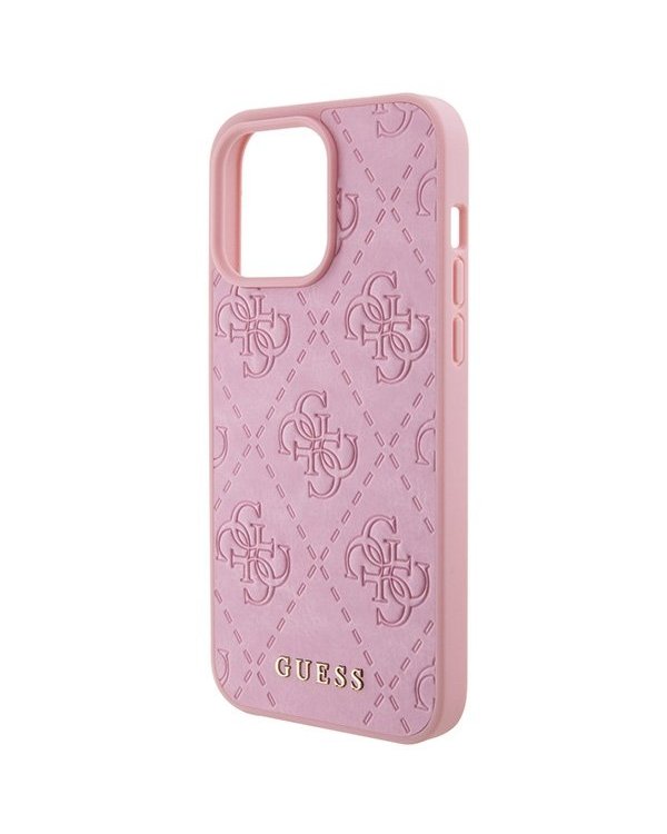 Guess Leather 4G Stamped Back Case Защитный Чехол для Apple iPhone 15 Pro Max