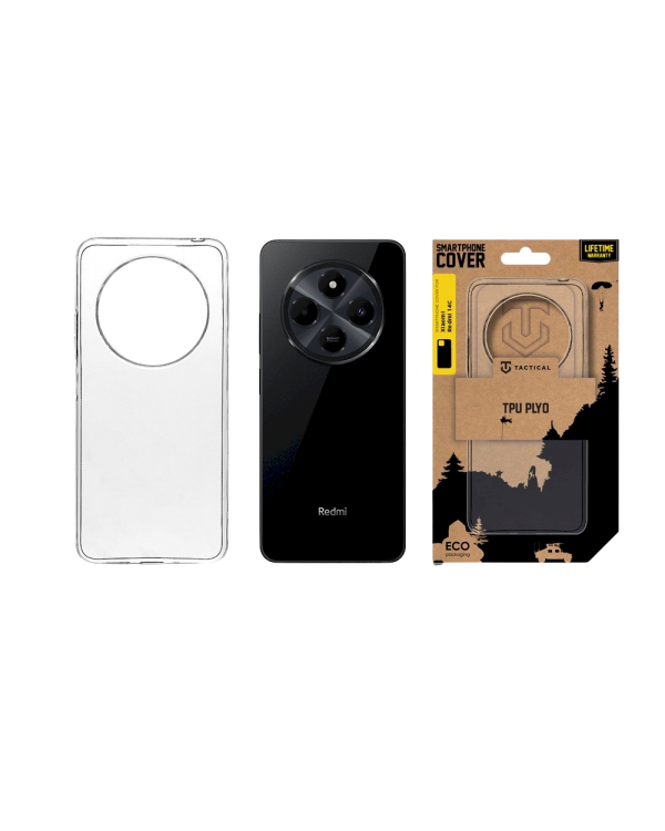 Tactical TPU Cover Защитный чехол для Xiaomi Redmi 14C 4G/A4 5G/Poco C75 / прозрачный